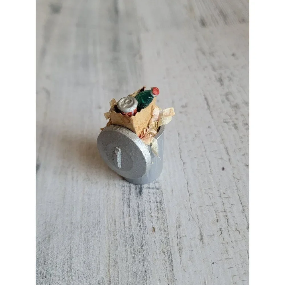 Dept 56 garbage can soda Village accessory‎ Xmas present
